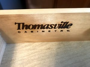 Thomasville Cabinetry stamp. I love my kitchen cabinets! #thomasville