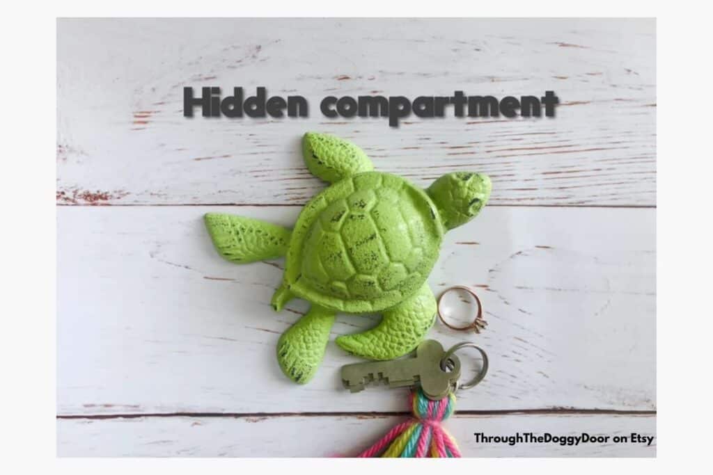 Hide a key turtle on Etsy by THroughtheDoggyDoor