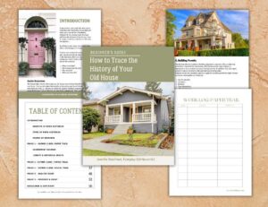 excerpts from pages of How to Trace History of Old Houses on sale online