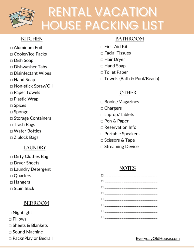The Vacation House Packing Checklist Every Family Needs