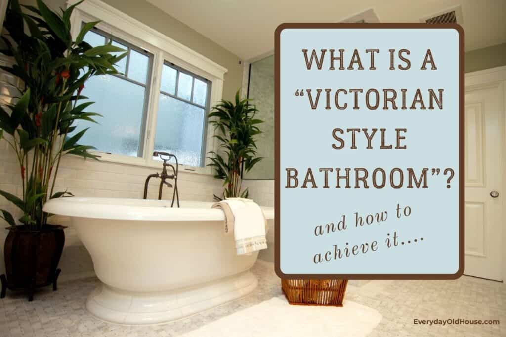 Victorian-style bathroom with clawfoot tub, floral wallpaper, and brass fixtures