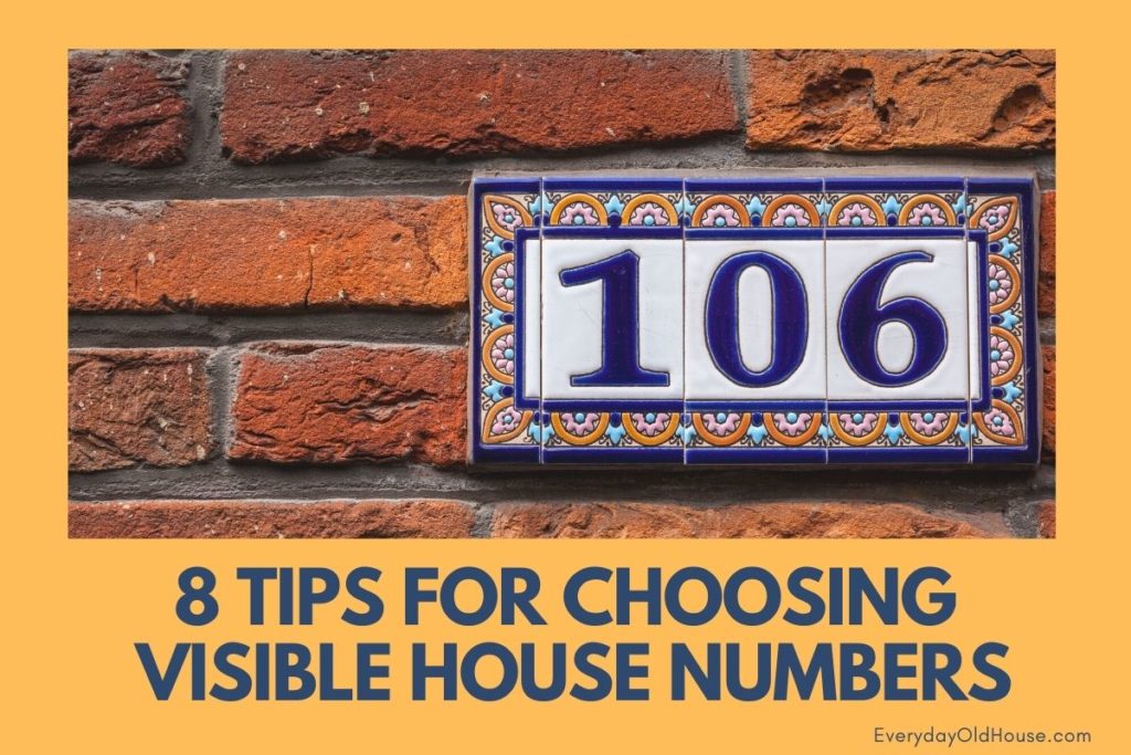 Tips to help you choose the right visible house numbers that are both functional AND decorative