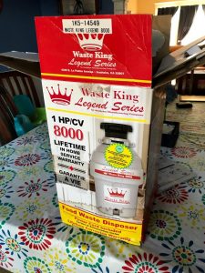 Waste King Legends Series 8000 garbage disposal packaging #wasteking