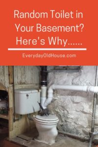 3 Reasons why you have an old toilet sitting in your basement #randomtoilet #toiletnowalls #oldbasements #oldtoilet #sewerbackup