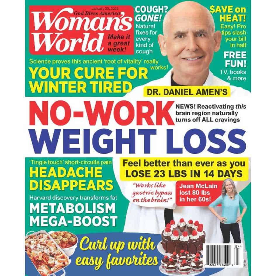 January 2023 Woman's World cover - where I've been featured