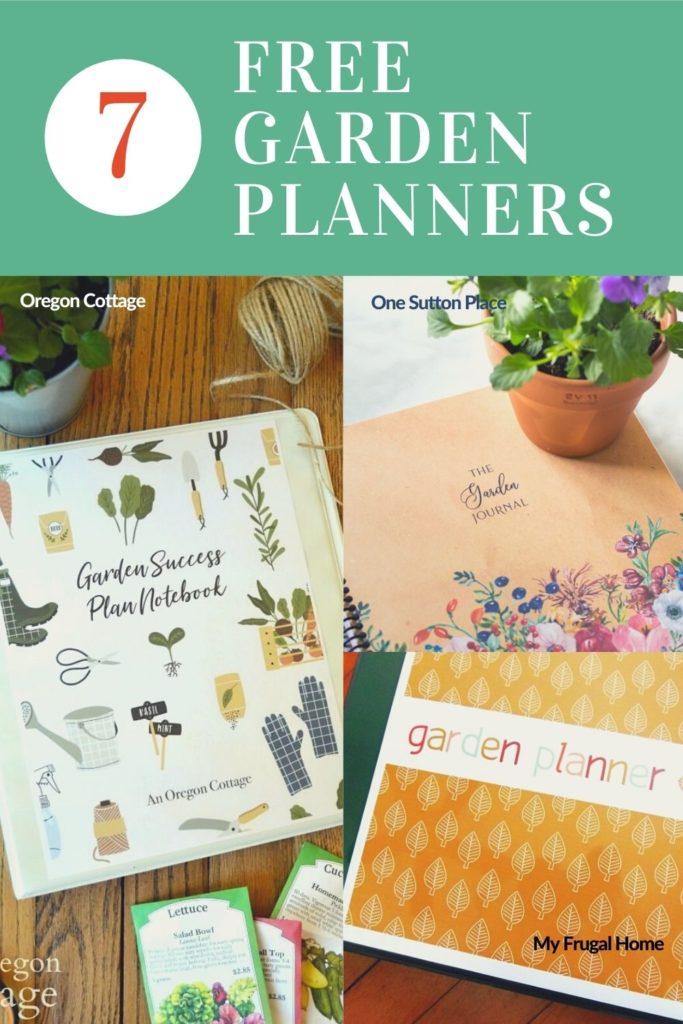 Organize your vegetable garden with these 7 free printable garden planners #gardenplans